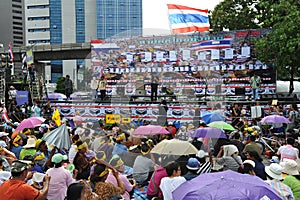 Anti-Government People's Army Group Rally in Bangkok