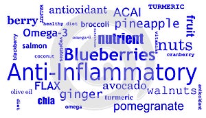 Anti inflammatory diet concept