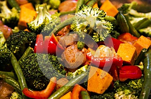 Anti-inflammatory pan with chicken and vegetables