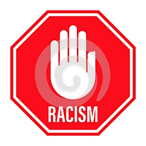 Anti racism vector banner. black lives matter. stop racist. racial diversity race concept. together against racial discrimination