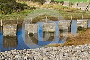 Anti Tank Cubes, Stone World War Two invasion defences.