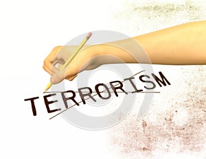 Anti Terrorism Illustration