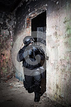 Anti-terrorist unit policeman/soldier