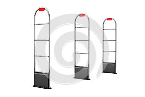 Anti Theft Sensor Security Gate Scanner. 3d Rendering
