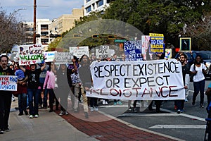 Anti-Trump Protest Tallahassee, Florida