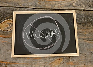 Anti-vax concept or against vaccinations