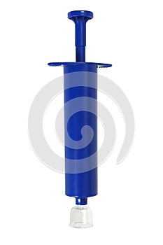 Anti venom syringe on white