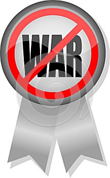 Anti-War Button Ribbon