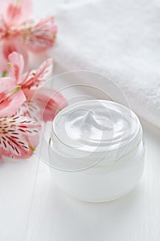 Anti wrinkle anti-aging cosmetic cream face care hygiene moisture