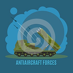 Antiaircraft force illustration