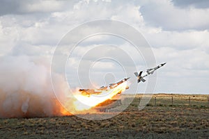 Antiaircraft missile system photo
