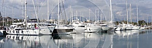 Antibes Harbor - Port Vauban in Antibes, French Riviera, France