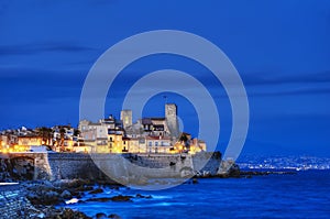 Antibes by night.