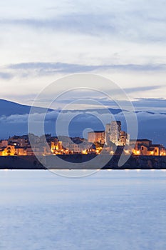 Antibes at night