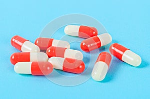 Antibiotic pills capsules