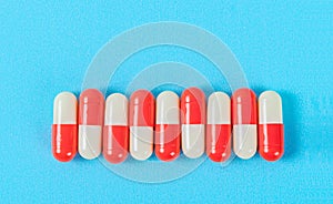 Antibiotic pills capsules