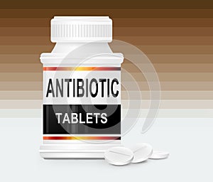 Antibiotic tablets.