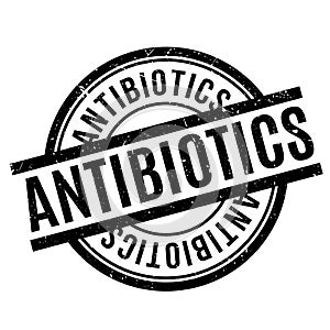 Antibiotics rubber stamp photo