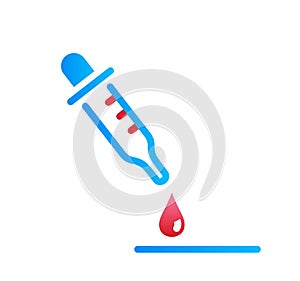 Antibodies syringe colorful icon