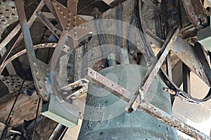 Italia, ltaly, Venezia, Piazza, Basilica di San Marco, Campanile, square, old metal staircase photo