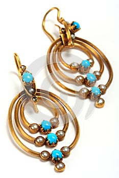 Antic earrings, jewelry