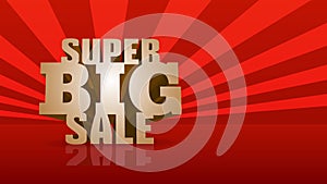 Anticipated sale event design with impressive letters