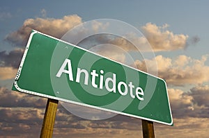 Antidote Green Road Sign