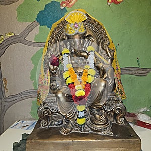 Antient Brass Shri Ganesh Idol