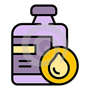 Antifreeze bottle icon vector flat