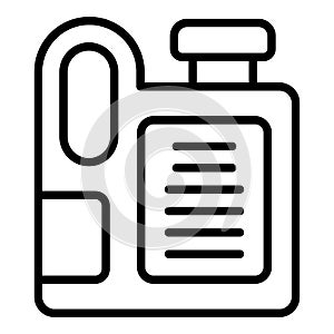 Antifreeze canister icon outline vector. Auto motor