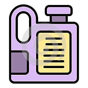 Antifreeze canister icon vector flat