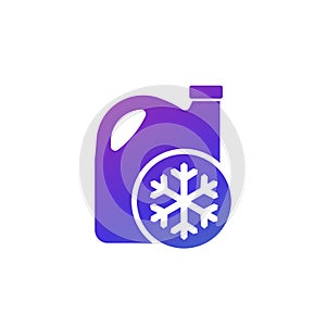 antifreeze, coolant icon on white