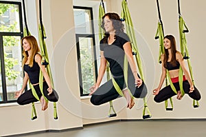 Antigravity yoga training