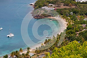 Antigua, Antigua and Barbuda, a beach in English Harbour