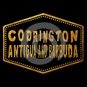 Antigua and Barbuda Codrington Seal Map Design