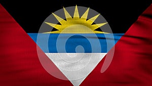 Antigua and barbuda waving flag