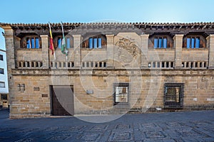 Antigua Carniceria (Old Butcher Shop) at Plaza del Populo Square - Baeza, Jaen, Spain photo