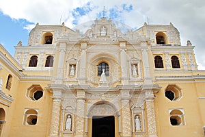 Antigua, Guatemala: La Merced Church, built in 1767, following g photo