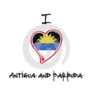 Antiguan, Barbudan flag patriotic t-shirt design.