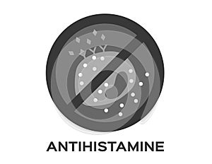 Antihistamine icon vector