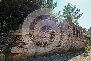 Antik Likya`nn en nemli liman kentlerinden biri olan Olimpos, Antalya, TurkeyOlympos, one of the most humid port cities of ancient