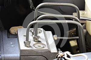 Antilock braking system abs, closeup