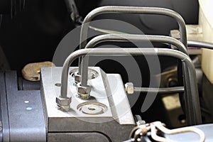 Antilock braking system abs, closeup photo