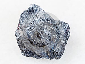 antimony ore (Stibnite) stone on white photo