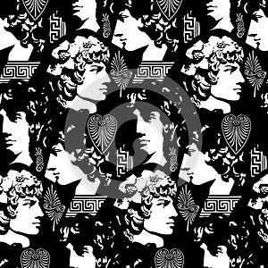 Antinous seamless pattern photo