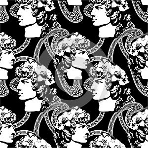 Antinous seamless pattern photo