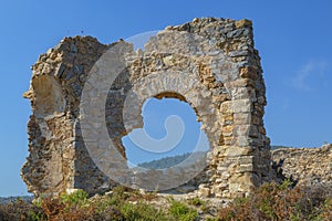 Antiochia Ad Cragum Ancient City is located in Gazipasa. Antalya-Turkey