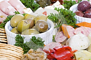 Antipasto catering platter photo