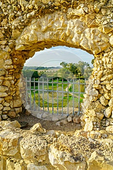 Antipatris Fort Binar Bashi and lake, Yarkon Tel-Afek National Park