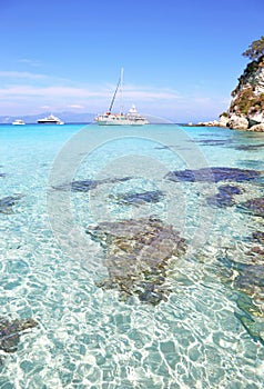 Antipaxos beach landscape Greece